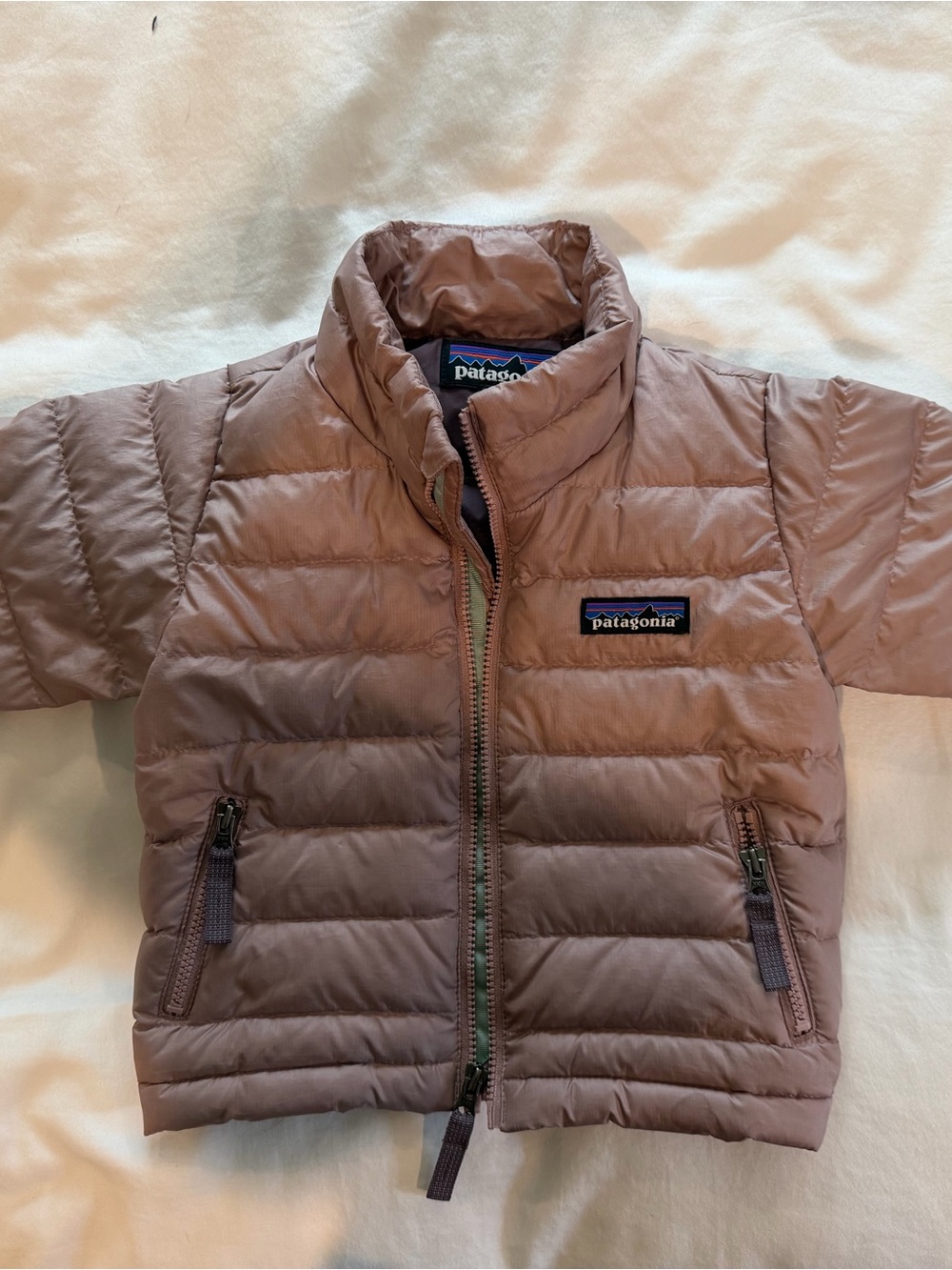 Patagonia Kids Mauve Pink Puffer Jacket